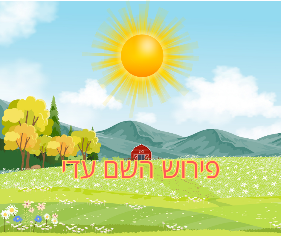 פירוש השם עדי