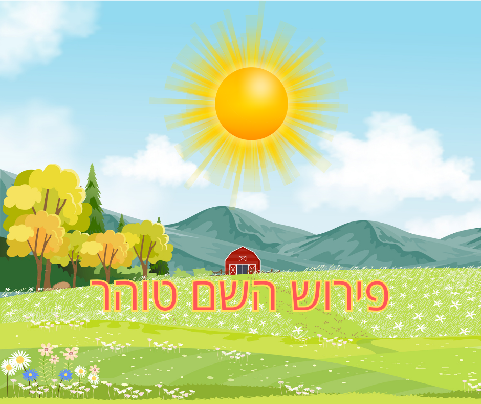 פירוש השם טוהר